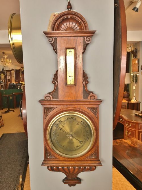 Oak Barometer. C 1910