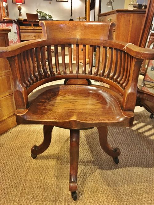 Desk Chair in Oak  C1910