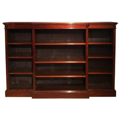 Mahogany Breakfront Bookcase