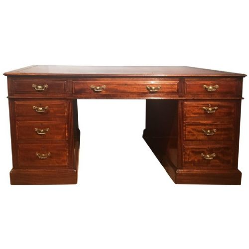 Antique Mahogany Partners Desk