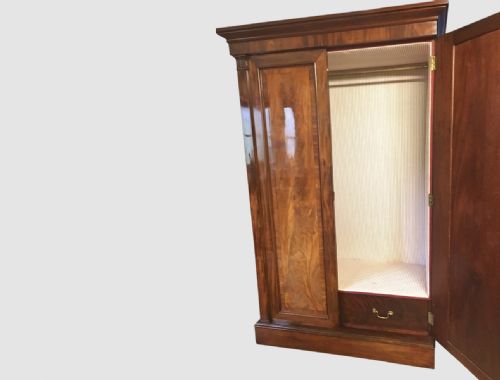 fig 1. MAHOGANY 2 DOOR WARDROBE ENGLISH C 1830