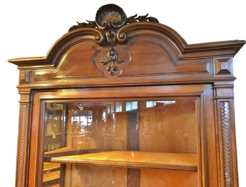 fig 1. DISPLAY CABINET/ BOOKCASE IN WALNUT