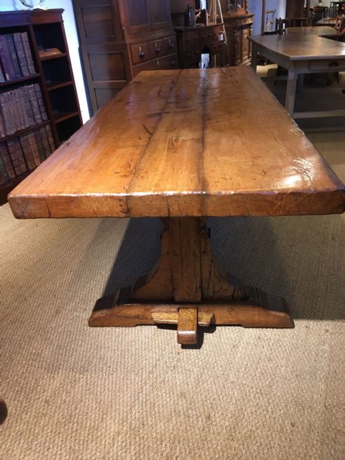 fig 1. Oak refectory table / kitchen table/ dining table