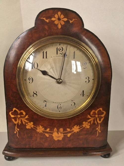 Walnut 8 Day Mantle Clock
