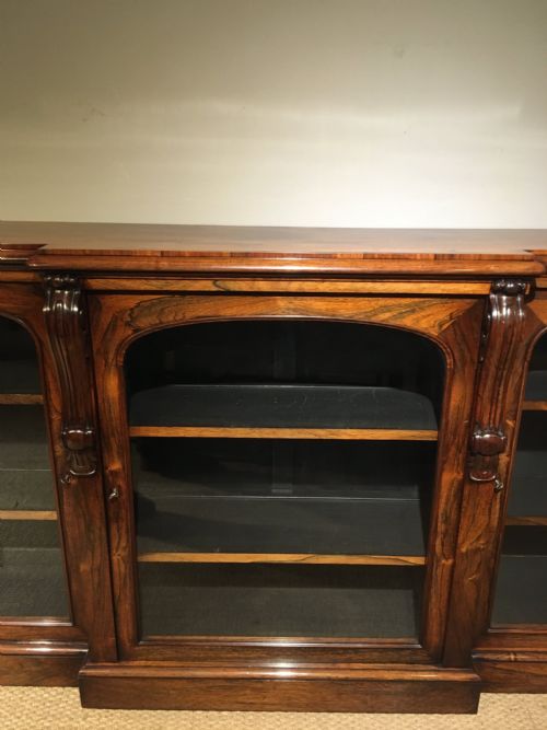 fig 1. George IV rosewood 3 door bookcase