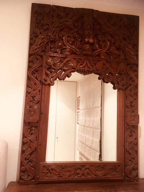 Large Antique Carved Mirror