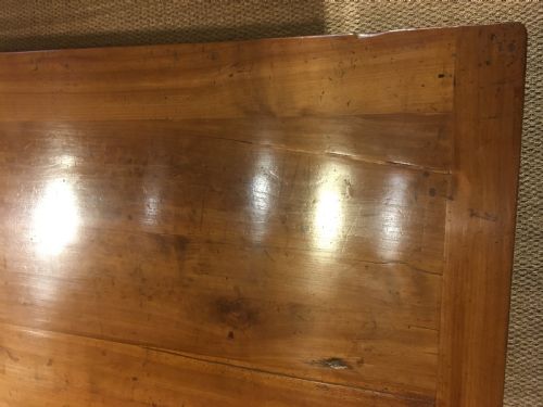 fig 1. Long and wide cherrywood farmhouse table