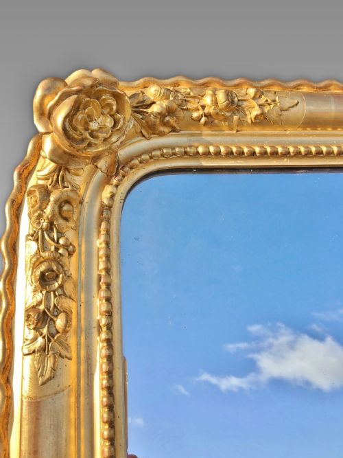 fig 1. Gilt Wall Mirror. Gilt over-mantel C1900