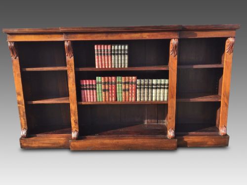 Walnut Open Bookcase. C 1870