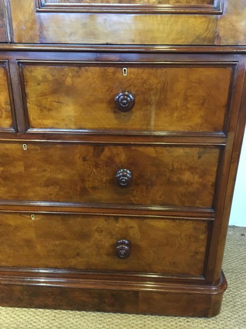 fig 1. Victorian walnut linen press