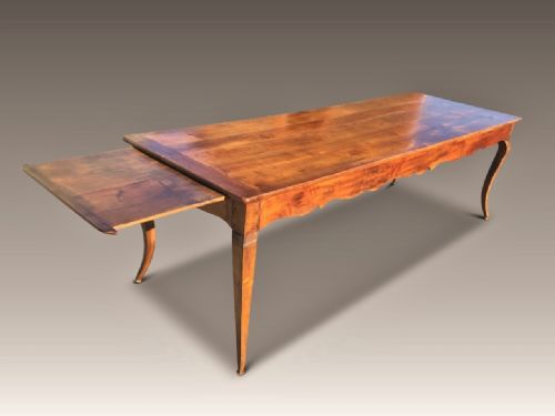 Cherry Wood Farmhouse Table. French C 1860