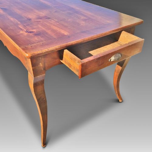 fig 1. Cherry Wood Farmhouse table. French C 1860