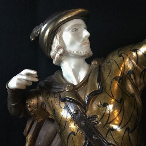 fig 1. Art Deco Spelter figure. French. C 1930,s