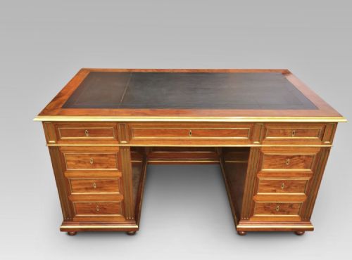 fig 2. Mahogany Desk. French C 1880,