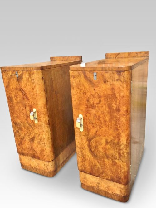 Art Deco Bedside Cabinets. C 1930