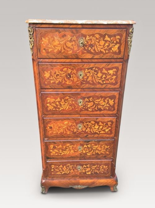 fig 1. Tall Chest of drawers. French C1880