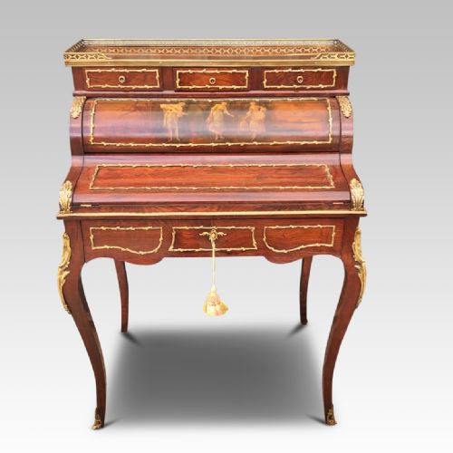 fig 1. WRITING DESK. FRENCH C 1910. ROSEWOOD