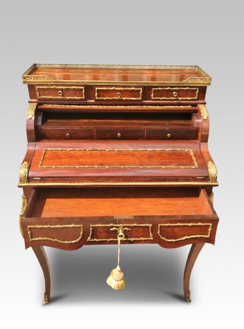 fig 2. WRITING DESK. FRENCH C 1910. ROSEWOOD