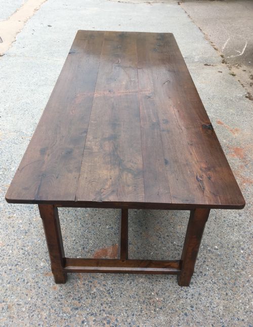 Oak Farmhouse Table with 3 Drawers