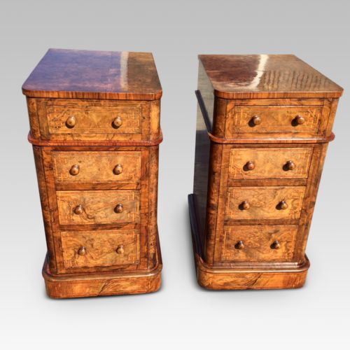 Bedside Cabinets in Walnut.