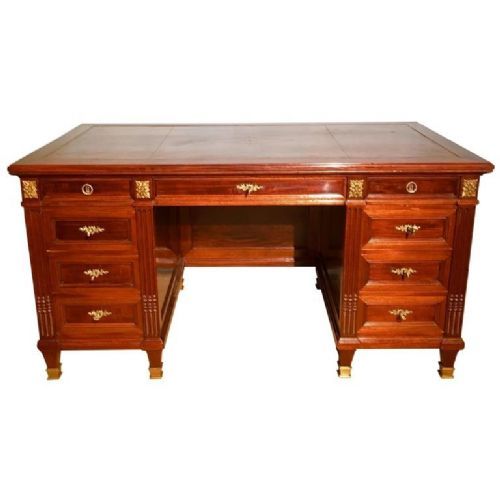 Antique Mahogany Pedestal Desk
