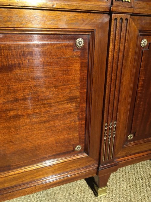 fig 1. Antique mahogany pedestal desk