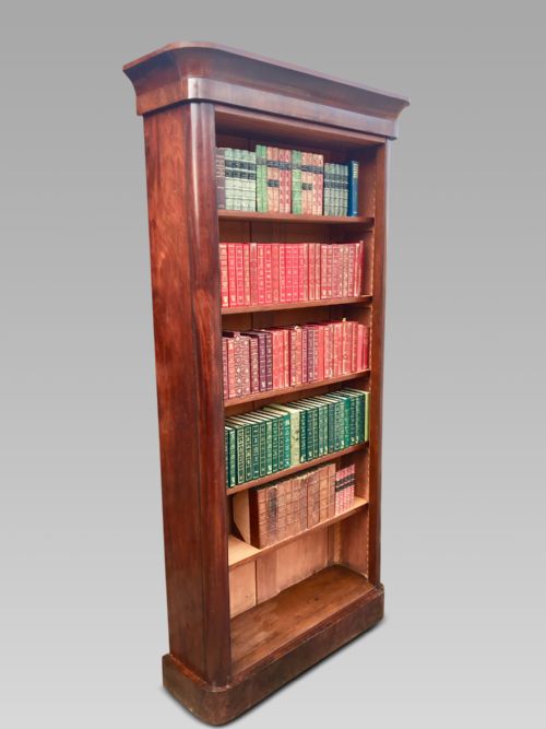Mahogany Open Bookcase.