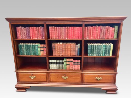 Antique Open Bookcase.  English C 1880