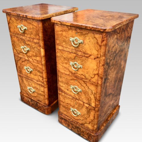Bedside Cabinets in Walnut.