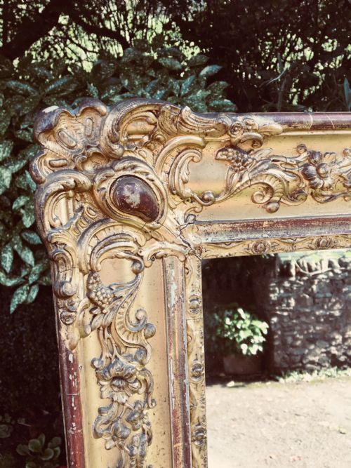 fig 1. Gilt Wall Mirror / Overmantle Mirror. French C 1890