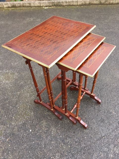 Nest of 3 Tables. French C 1920