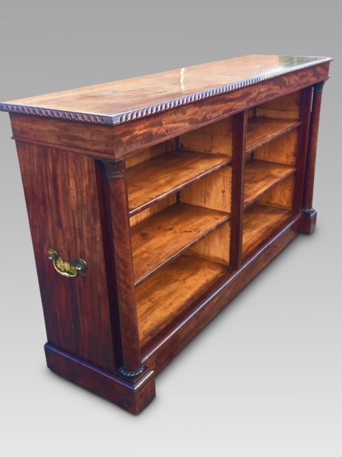 Mahogany Open Bookcase. English C 1830