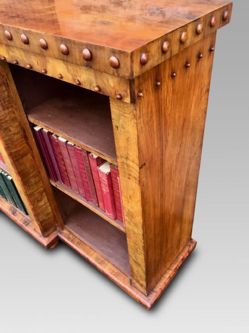 fig 2. Open Bookcase in Walnut. English c 1880