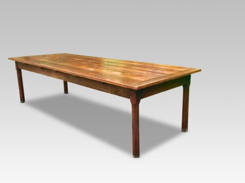 Farmhouse Table. Chestnut. 116 in X 42 In.