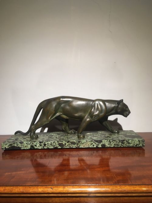Art Deco Spelter Panther