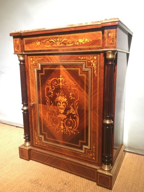 fig 1. Napoleon III rosewood and inlaid side cabinet