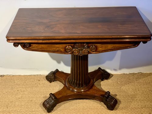 George IV Rosewood Card Table