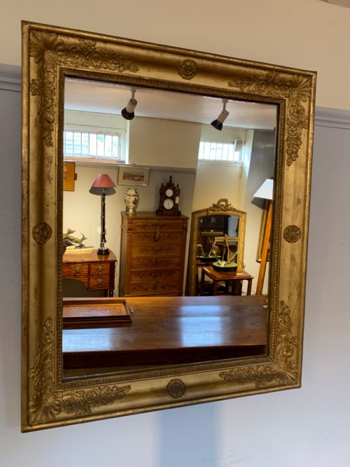 Antique Gilt Mirror 21.5 Inches X 26 Inches