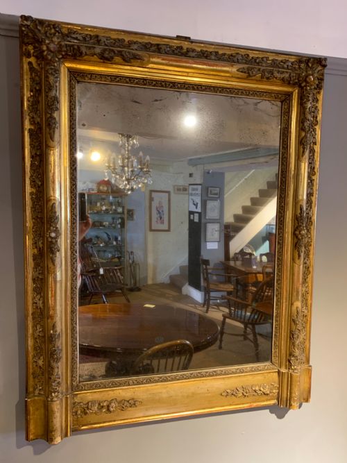 Antique Gilt Mirror 39 Inches X 31