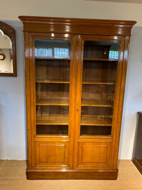 2 Door Oak Bookcase