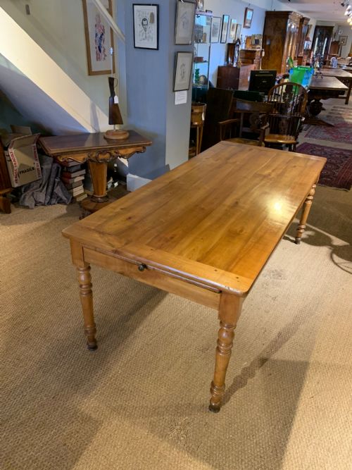 Farmhouse Table with Turned Legs 2 Meters