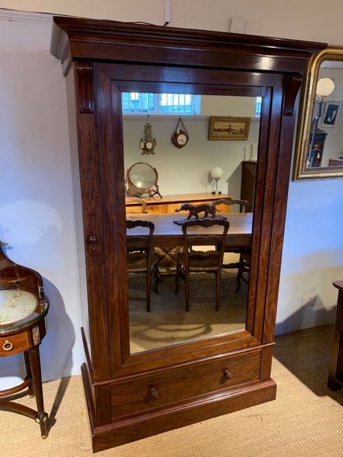 Victorian Mahogany Linen Press