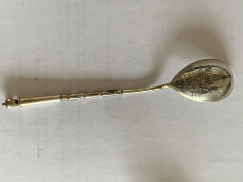 Russian Silver Spoon Moscow Scene