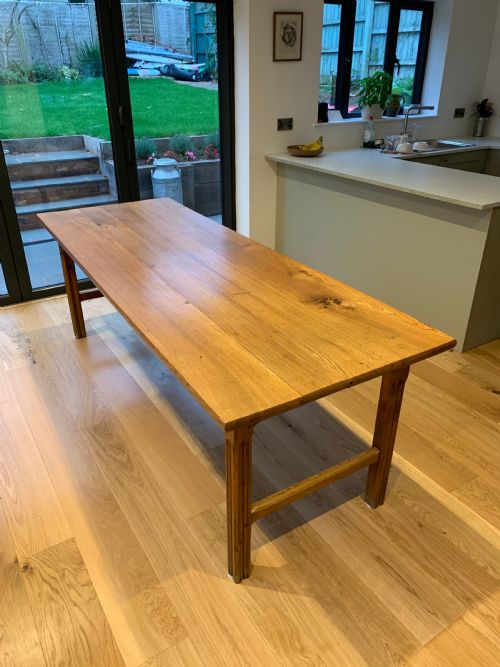 fig 1. Farmhouse table Elm 230 cms long