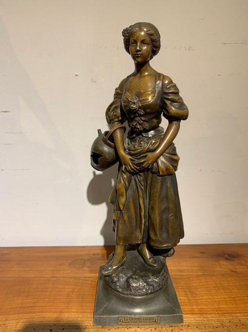 Spelter Figure of a Water Carrier
