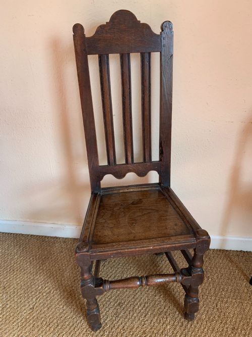 Antique Oak Hall Chair