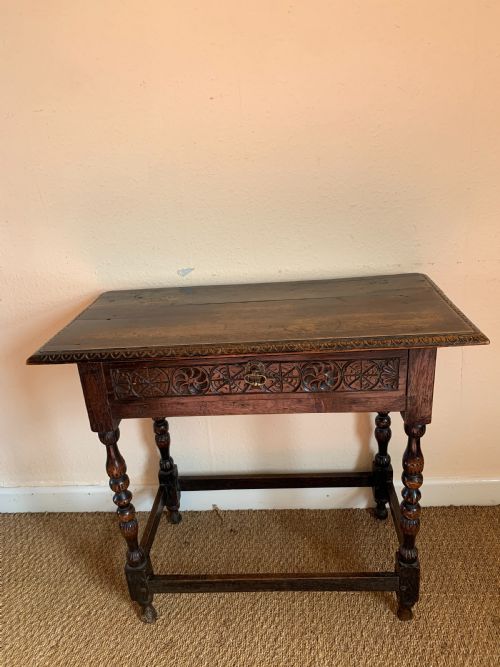 Antique Oak Side Table