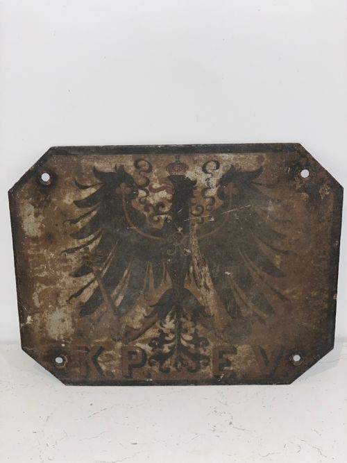 Prussian Railway Carriage Plaque