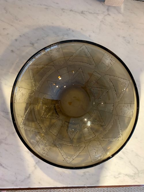 Daum Nancy Shallow Glass Bowl
