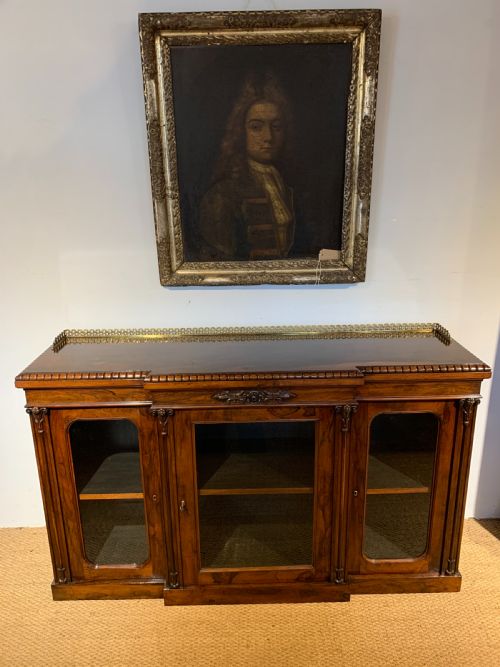 Rosewood Breakfront Bookcase